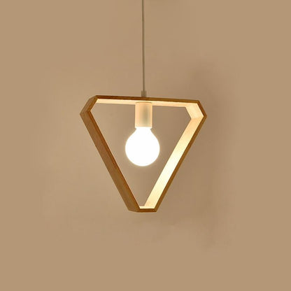 Simple Restaurant Chandelier Solid Wood Chandelier