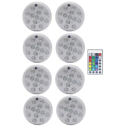 New 16 Colors Submersible Led Lights With Magnet and Suction Cup Pond Fountain Underwater LED Night Light for Vase,Fishtank