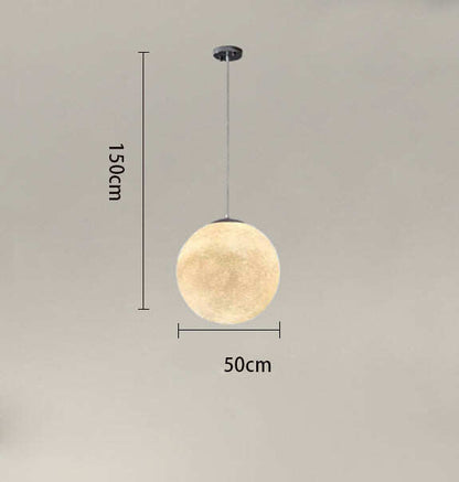Creative Restaurant Bar Decoration Chandelier Hotel Bedroom Living Room Moon-shaped Lamps