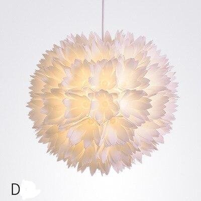 DIY Lotus  Puzzle Pendant Lamp E27 pendant light Cafe Living Room Restaurant Ceiling Room Decoration LED Hanging Lamp