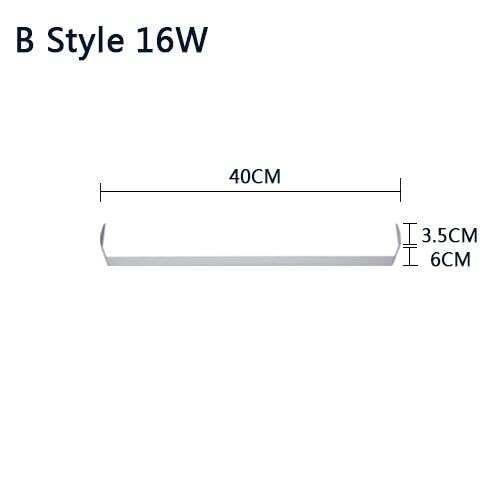 Modern Wall Lamp Super Bright Long Strips Led Mirror Light Simple Style Indoor Decors Acrylic Lamps For Bathroom Bedroom Kitchen