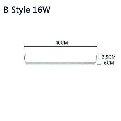 Modern Wall Lamp Super Bright Long Strips Led Mirror Light Simple Style Indoor Decors Acrylic Lamps For Bathroom Bedroom Kitchen
