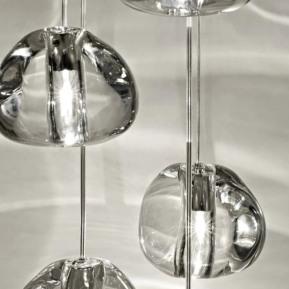 Ccrystal Chandeliers Lighting Loft Hanging Lamp Staircase Modern Luxury Long Wire Cristal Balls Kitchen Villa Living Room Bar