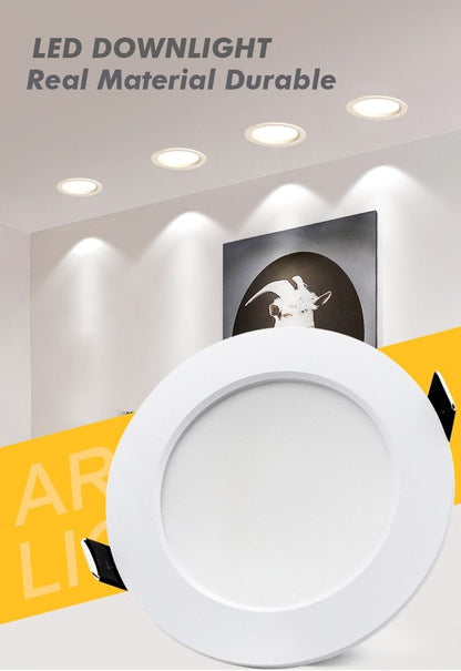 10PCS/lot Waterproof LED Downlight spot led Lamp 18W 15W 12W 9W 7W downlight Round Recessed Spot Light