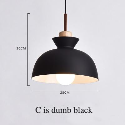 Fashion Indoor lighting pendant lights Wood and aluminum lamp restaurant bar coffee dining room LED hanging light fixture