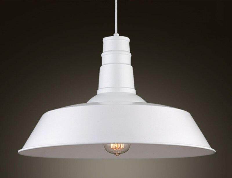 Industrial Vintage Pendant Loft Lampshade Ceiling Light Chandelier Lamp Fixtures E27