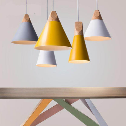 Pendant Lights Lustres Abajur Pendant Lamp Luminaire Hanglamp Colorful Aluminum Lamp Shade For Home Lighting Dining Room Lampsha