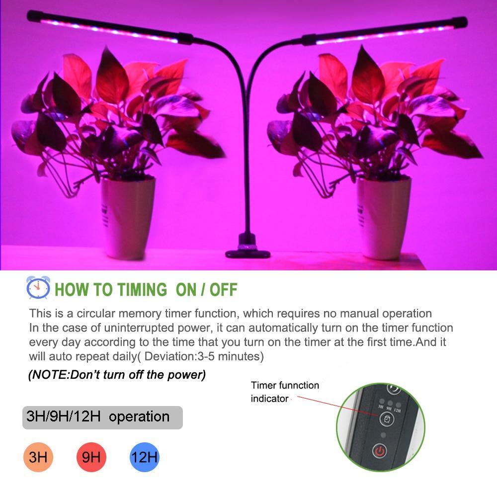 Led Grow Light 9W 18W 27W Timer Phyto Lamp For Plants Full Spectrum Grow Box Light USB 5 Dimmable For Indoor Plant Seedlings led