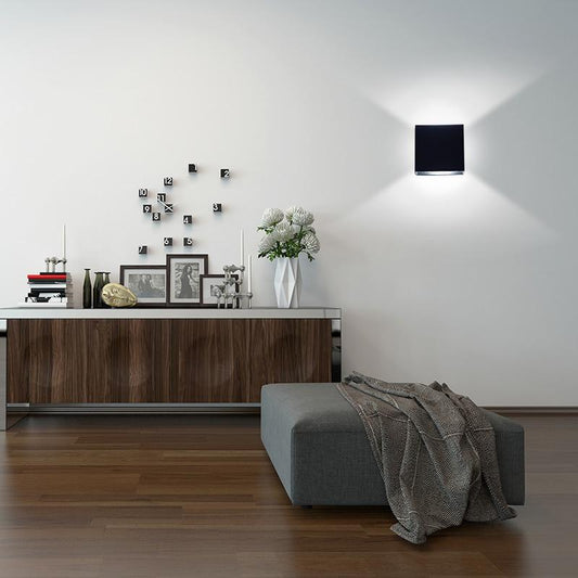 Feimefeiyou 6W lampada LED Aluminium wall light rail project Square LED wall lamp bedside lights bedroom wall decor arts