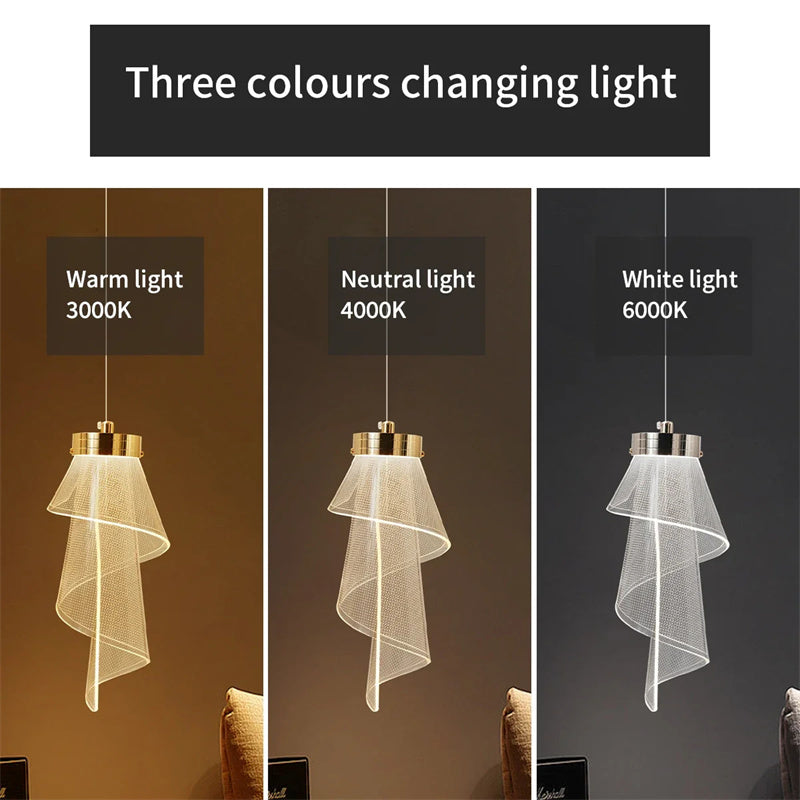 Modern Branch Chandelier Led Long Line Chandelier Villa Living Room Pendant Lights Dining Room Home Stair Chandelier Lighting