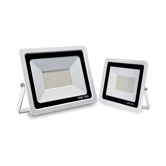 LED Floodlight 10W 20W 30W 50W 100W Warm White Cold White Outdoor Waterproof IP66 Focus Spotlight Courtyard Door Lighting