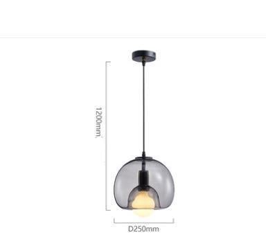 Nordic Glass Chandeliers Three-headed Combination Lamps