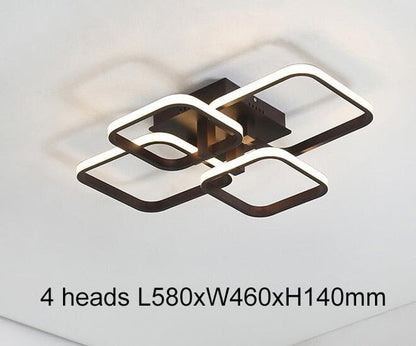 Rectangle Acrylic Aluminum Modern Led ceiling lights for living room bedroom  White Ceiling Lamp Fixtures