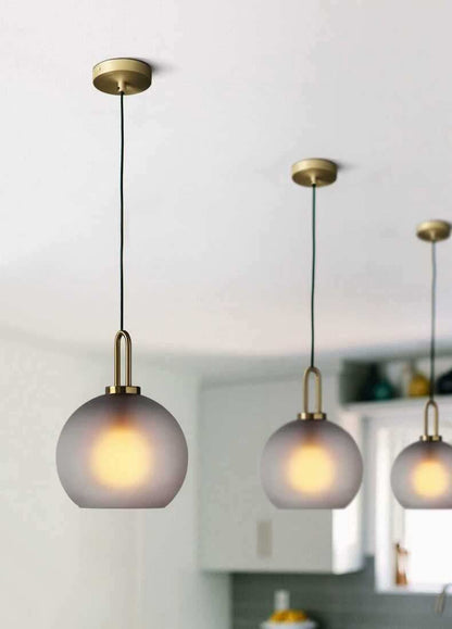 Nordic Modern Simple Glass Ball LED E27 Pendant Lights Interior Lighting Lamps Restaurant Bedroom Stair Decoration Hanging Light