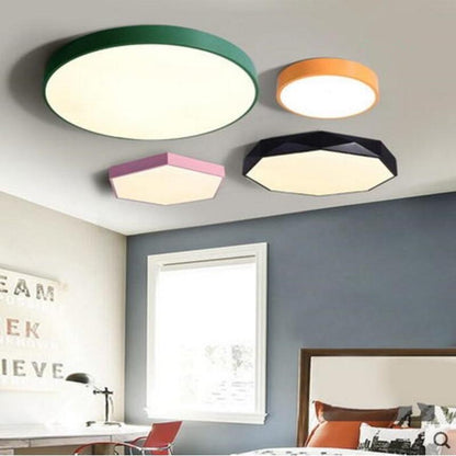 Modern Ceiling Lamps LED Alien Metal Ironware Acrylic Colorful Iron Light Children Bedroom Indoor Lightings Light Fixture