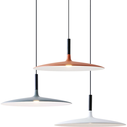 LED Saucer Pendant Lights Hanging Lamp Cement Hanglamp Nordic Retro Living Room Light Fixtures Decorative Lighting
