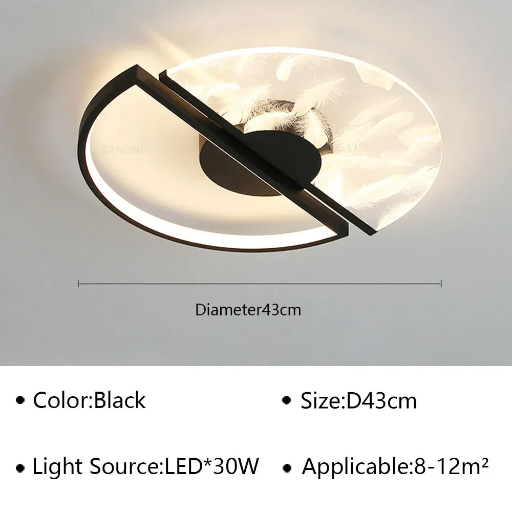 Modern LED Ceiling Lamp For Living Dining Room Bedroom Aisle Ceiling Light Chandelier Indoor Lighting