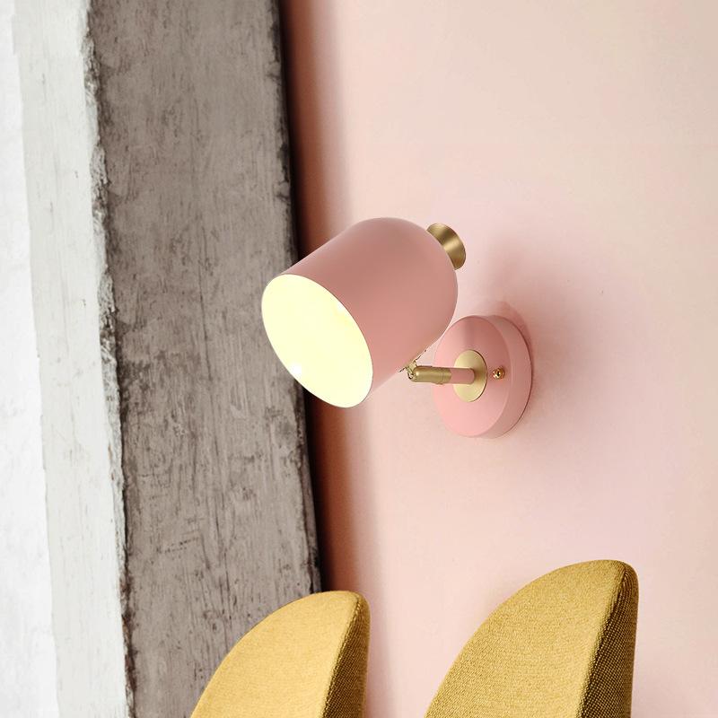 Bedroom Bedside Wall Lamp Mirror Front Lamp Aisle Table Lamp Children's Room Theme Hotel Postmodern Color Wall Lamp