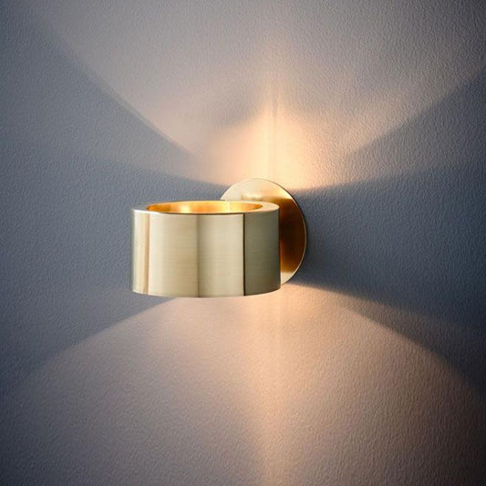 Post Modern Dining Room Bedroom Bedside Hotel Fashion Simple Creative Small Copper Wall Lamp