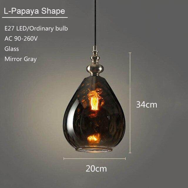 Modern Creative Europe Glass Pendant Light LED E27 With 3 Colors For Bedroom/Restaurant/Living Room/Kitchen/Cafe/Hotel/Office