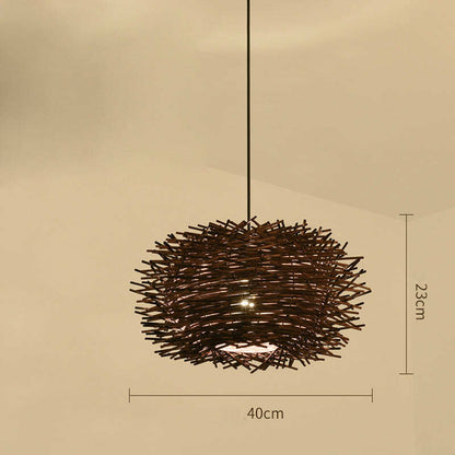 Bamboo Rattan Chandelier Restaurant Homestay Creative Bar Lamp