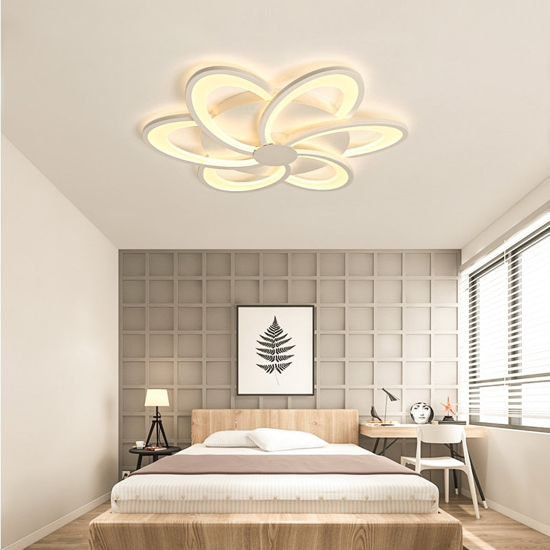 White Finished Modern LED Ceiling Lights For Living Room Bedroom Fashion Led Modern Home Lighting Fixtures