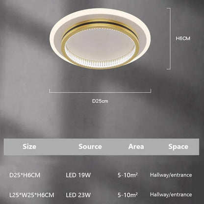 Modern LED Ceiling Light Luxury ceiling Lamp Entrance Hallway Aisle Bedroom Living Room Home Indorr Decor Illumination Luster