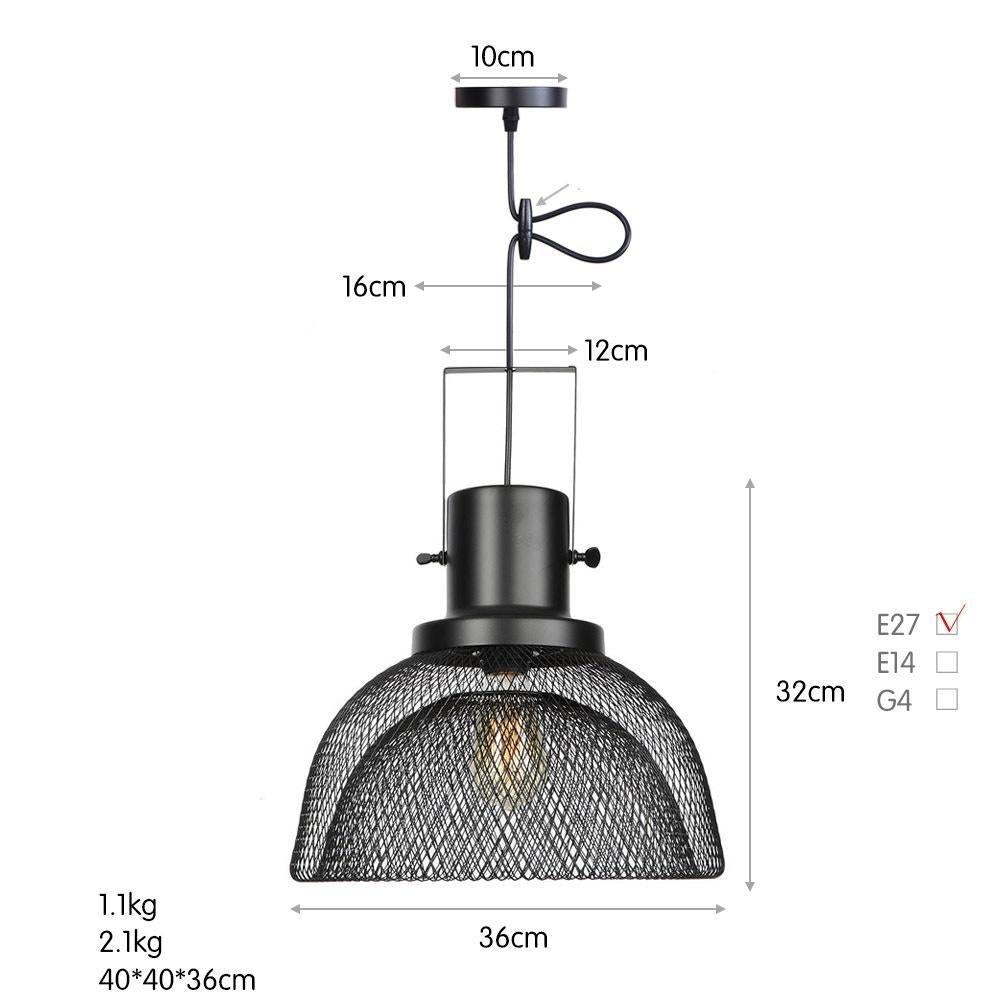 American Retro Iron Mesh Chandelier
