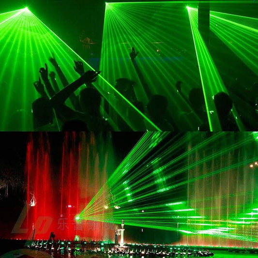 Party Laser Lights with 3 Lens LED Projector Stage Light by Sound Activated Remote Control for DJ Disco Strobe Lighting