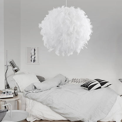 Lamparas De Techo Colgante Moderna Feather Ceiling Light White Modern Droplight Ceiling Lamp Bedroom Study Hanging Lamp