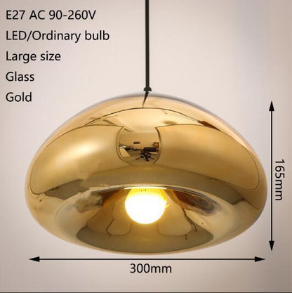 Art Deco Modern Novelty Glass Pendant Light LED E27 With 3 Colors For Parlor Bedroom Dining Room Cafe Hotel Restaurant Office