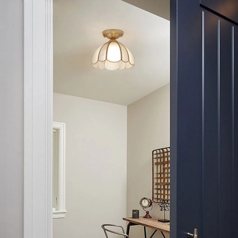 Modern LED Ceiling Lights With Glass Lampshade Plafonnier Led Living Room Bedroom Design Vintage Ceiling Lights Fixture
