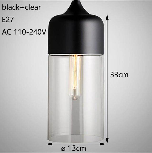 Nordic Modern Loft Hanging Glass Pendant Light For Kitchen Bar Living Room Bedroom