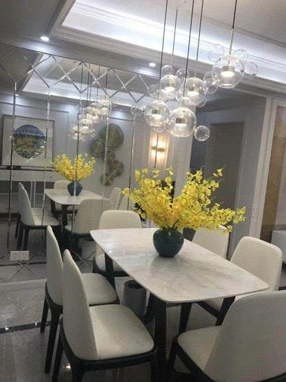 Bubble Lamp Globe Glass Hanging Lamps Dining Room Bubble Pendant Light Kitchen Hotel Glass Ball Suspension Lighting