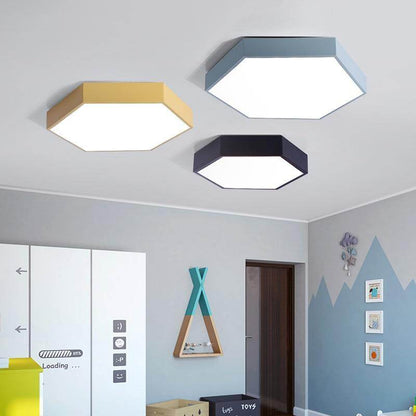Ultrathin LED modern ceiling light hexagon Iron Acrylic indoor lamp kitchen bed room porch decoration light fixture
