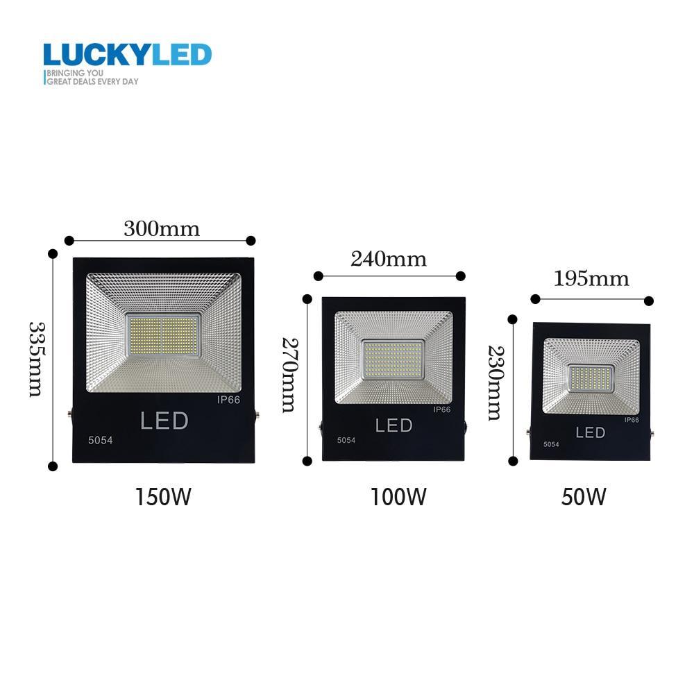 Led Reflector 50w 100w 150w Flood light Outdoor Led Light Waterproof IP66 Aluminum Led Floodlight Wall Lamp