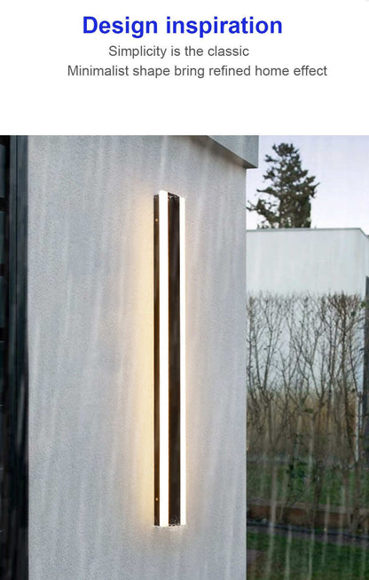 Outdoor Aluminium Waterdichte Wall Mounted Lamp Moderne IP65 Led Wall Verlichting Tuin Veranda Blaker Licht 110V 220V Blaker armatuur
