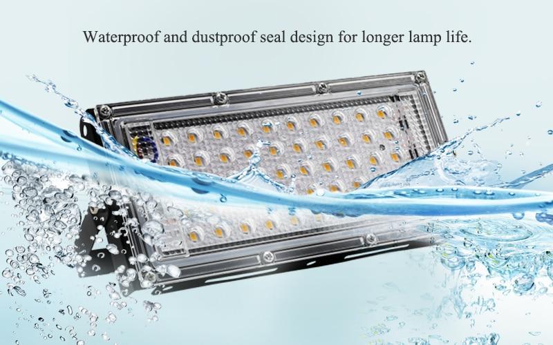50W LED Flood Light Outdoor Lighting 220V 240V Floodlight Waterproof IP65 Reflector Projecteur LED Exterieur Focus Spotlight