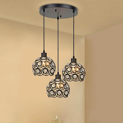 E26/E27 Retro Metal+Cloth Pendant Lamp For Indoor Living Room Dinning Room Hallway Indoor Lighting Hanging Lamp
