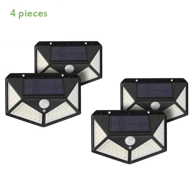 100 LED Solar Light Outdoor Solar Wall lamp PIR Motion Sensor Light Waterproof Garden Decoration 3 Mode Solar Light