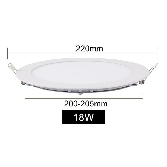 LED Panel Light 3W 4W 6W 9W 12W 15W 18W Ultra Thin Spot LED 110V Round Recessed Spot Light Lamp For Living Room
