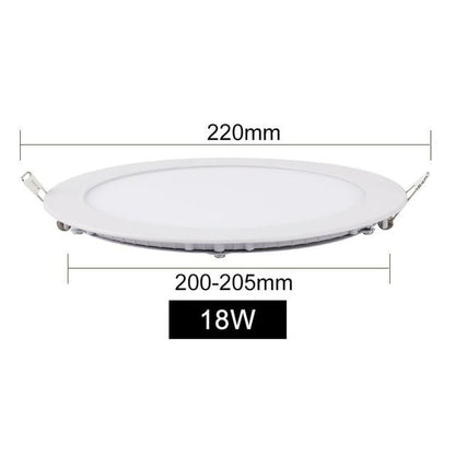 LED Panel Light 3W 4W 6W 9W 12W 15W 18W Ultra Thin Spot LED 110V Round Recessed Spot Light Lamp For Living Room