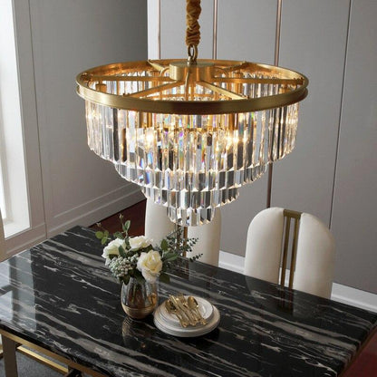 Copper Crystal Ceiling Lamp For Living Room Modern Led Ceiling Lights For Bedroom Home Ceiling Lamp Fixture Crystal Lustres