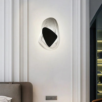 Modern LED Wall Lamp Crystal Art Glass Wall Light Bedside Sconce for BedroomBackground Aisle Stairs Patio Decor Lighting