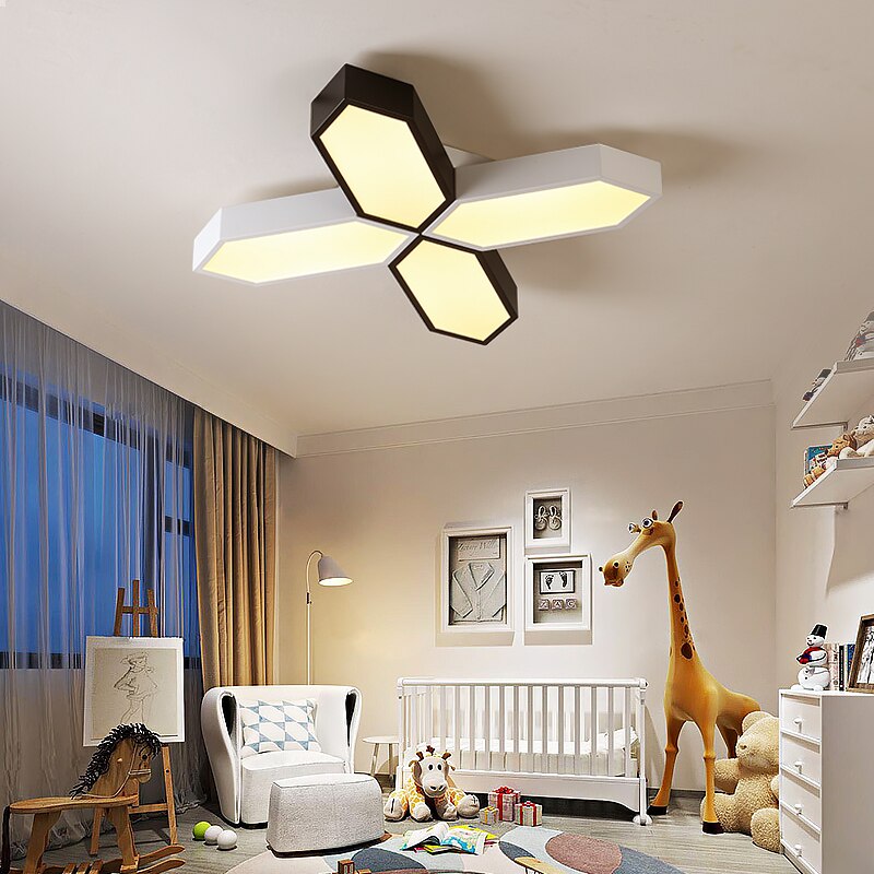 Multicolor LED Ceiling Lights In Windmill Shape For Living Room Ceiling Lamps Kids Bedroom Boys Room Ceiling Lamp Rooms Light Le