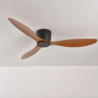 Modern Ceiling Fan Without Lights DC Motor Low Floor Loft Remote Control Simple Decorative Fan No Light Low Floor Loft