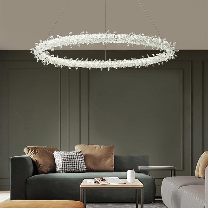 Crystal Chandelier Ring Creative Personality Lamp