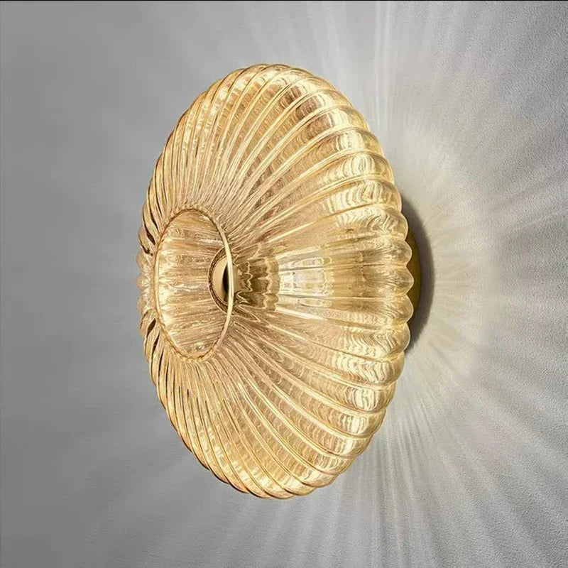 Glass Wall Lamp glass wall Sconce For Corridor Background Bedroom Living Room Bedside Ambiance Wall Light Indoor Home Decor