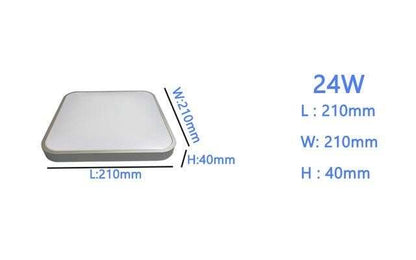 Ceiling Led Lighting Lamps RC Dimmable Square Modern Bedroom Living Room Lamp Surface Mounting Balcony  24w  36w 40w  Ceiling
