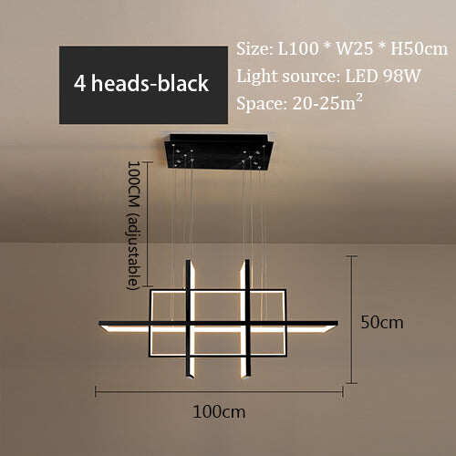 Modern Led Pendant Lights For Living Bedroom Restaurant Dining Kitchen White Black Gold Aluminum Cord Lamp Luminaire Lustre